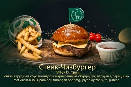 Steyk chiz burger